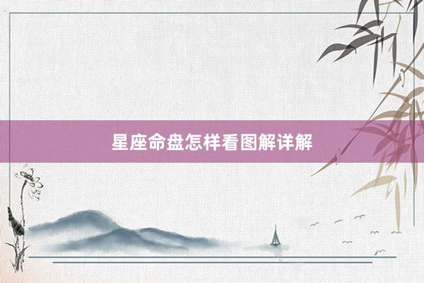 星座命盘怎样看图解详解